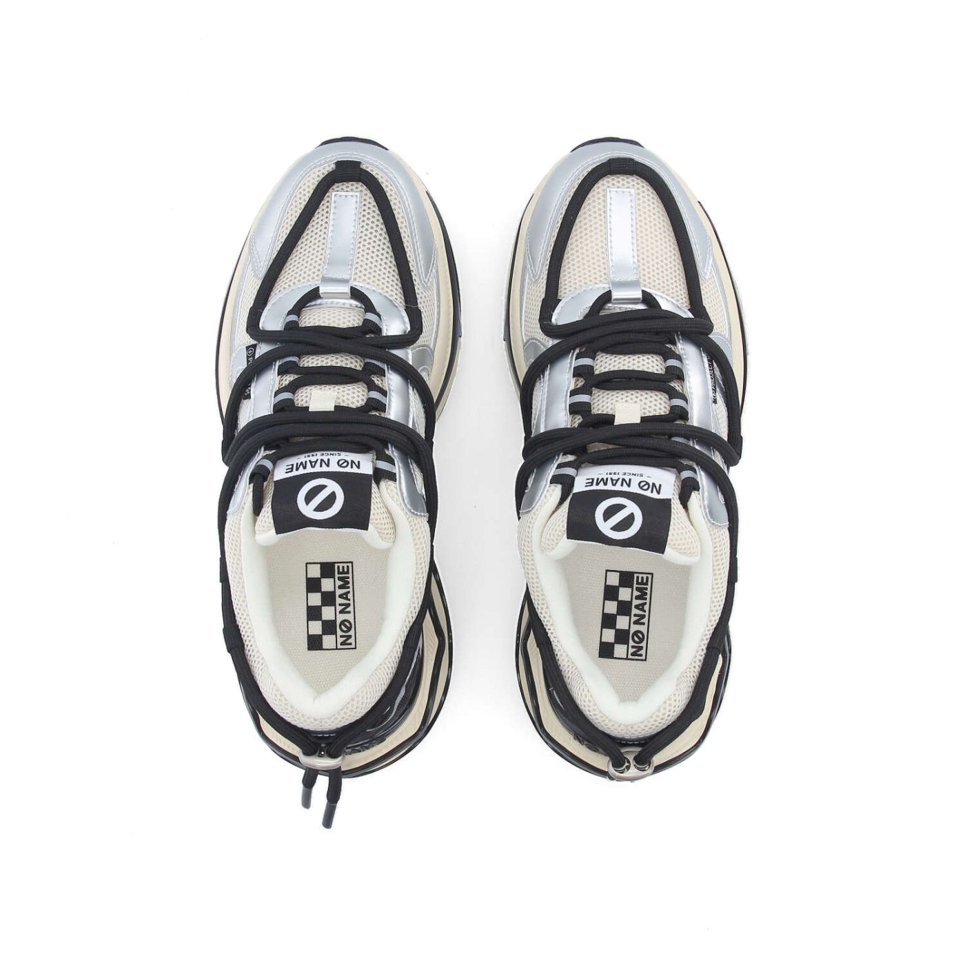 WILLO RUNNER W - MESH/METAL - OFF WHITE/SILVER